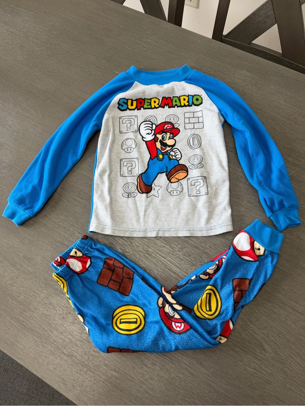 Super Mario Blue Kids Pajama Set